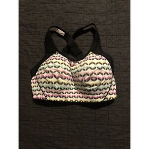 VSX Sport Bra Crossback Medium Impact Padded‎ Geometric Print 32DD